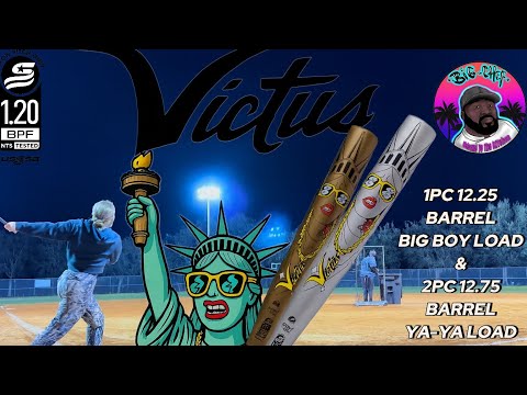 VICTUS BEACON GOLD 1PC & SILVER 2PC USSSA SLOWPITCH SOFTBALL BAT 