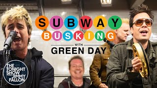 Download lagu Subway Busking with Green Day | The Tonight Show Starring Jimmy Fallon mp3