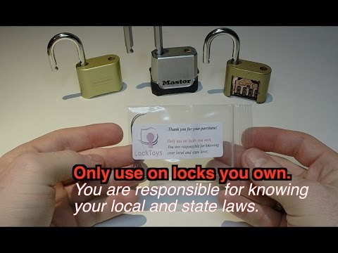 Master Lock 175 & 176 Opened In Seconds! (J-Kit) - Tool Link In Description