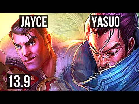 JAYCE vs YASUO (MID) | 2.2M mastery, 7 solo kills, 14/2/6, Dominating | KR Diamond | 13.9
