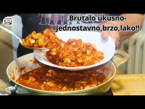 SATARAŠ SA PILEĆIM FILEOM-Brutalno ukusan i jednostavan obrok💥Prepun povrća-Idealno za vrele dane😋❗