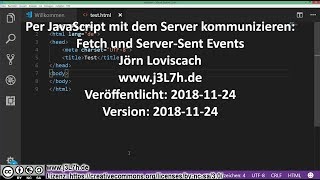 Per JavaScript mit dem Server kommunizieren: Fetch und Server-Sent Events