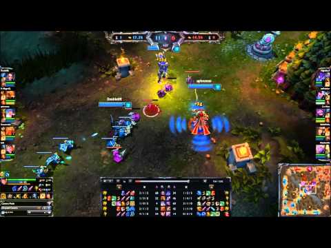 Doublelift, Aphromoo & Link vs. Pobelter, Nightblue, HotshotGG & Rhux - LoL Challenger Game NA SoloQ