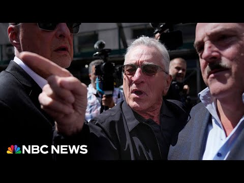 'You are gangsters!': Robert De Niro clashes with Trump supporters in New York