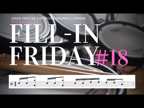 Fill-In Friday #18 - Jeden Freitag ein neues Drumfill lernen [Schlagzeug Übungen für Anfänger]