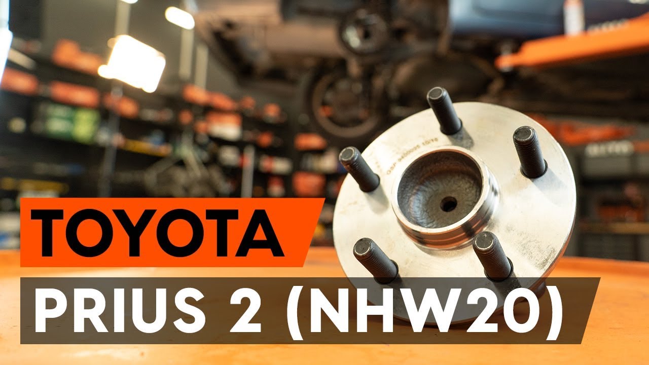 Πώς να αλλάξετε ρουλεμάν τροχού πίσω σε Toyota Prius 2 - Οδηγίες αντικατάστασης
