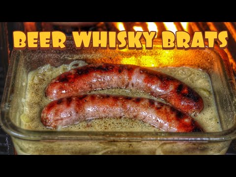 IN BIER UND WHISKY GESCHMORTE BRATWÜRSTE SIND RICHTIG GEIL - deutsches BBQ-Video - 0815BBQ