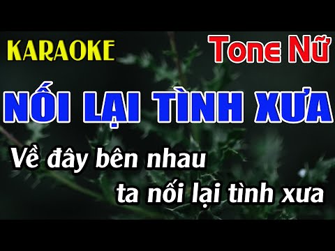 Nối Lại Tình Xưa Karaoke Tone Nữ Karaoke Đăng Khôi - Beat Mới