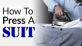 Iron Suits Without DAMAGING Them? | How To CORRECTLY Press Suit Jackets