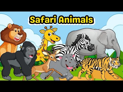 Safari Animal Sounds | Count 1–20 with Safari Animals - Learn Animal Names and Sounds for kids