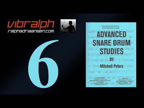 Vibralph - Etude 6 / Advanced snare drum studies (Mitchell Peters)