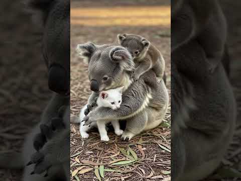 Cutest First Meeting Ever — Koala & Kitten 
