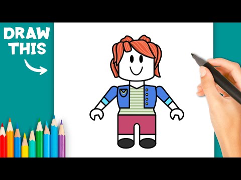 How to Draw Cute Bacon Girl from Roblox | Step by Step Easy Drawing Guide | Drawing Tutorial