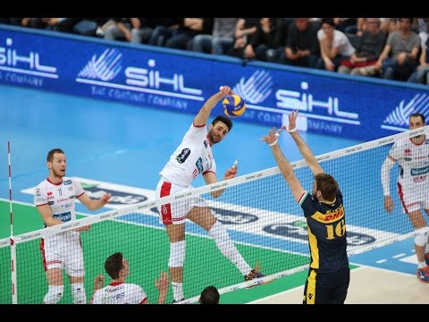 Highlights di Diatec Trentino-DHL Modena 2-3 gara 2