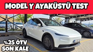 YOLDAN GEÇERKEN MODEL Y STANDART KULLANDIM. %25 ÖTV'YE KELEPİR Mİ?