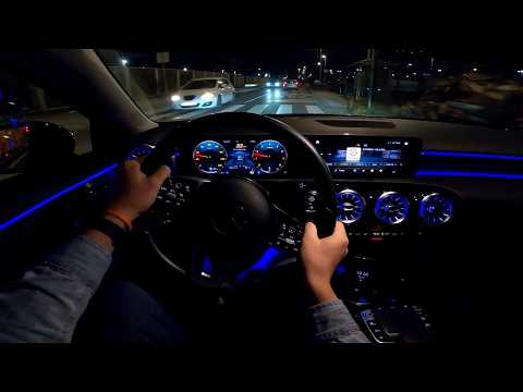 2019 Mercedes-Benz A 250 W177 [2.0l, 224 HP] Night POV Test drive *Real sleeper* CARiNIK
