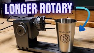 LONGER CHUCK ROTARY EXTENSION w/ Longer B1 40W Diode Laser Engraver