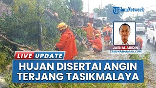 Pohon Tumbang Timpa Rumah Warga di Tasikmalaya Akibat Hujan Angin, Evakuasi Sempat Terkendala