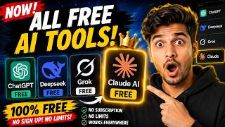 ALL AI TOOLS ARE FREE NOW?! 😱 ChatGPT, DeepSeek, Grok & Claude AI