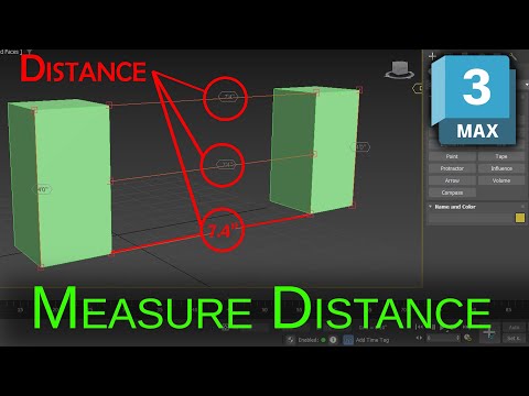 How to measure distance b w object in 3ds max tutorial with Tape Design Tool Box