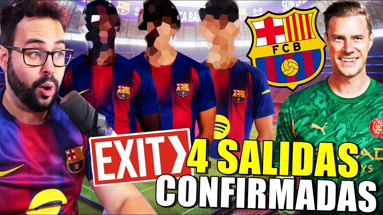 🚨¡CONFIRMADO! TER STEGEN ADIÓS al BARÇA ¡Y 3 SALDIAS MÁS! Se MUEVE el MERCADO
