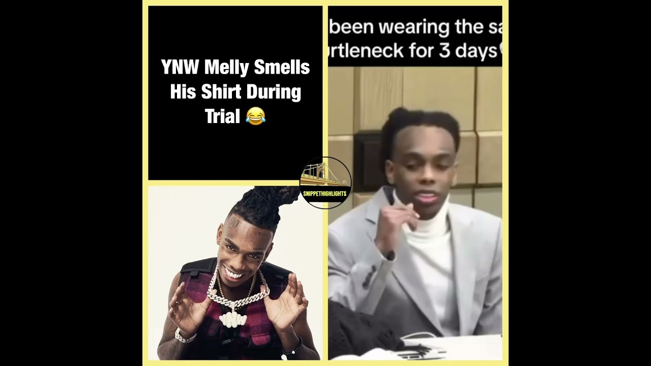 YNW Melly Smelling His Shirt During Trial 😂