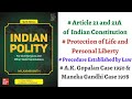 (V25) (Article 21 & 21A - Protection of Life and Personal Liberty) Indian Polity by M. Laxmikanth