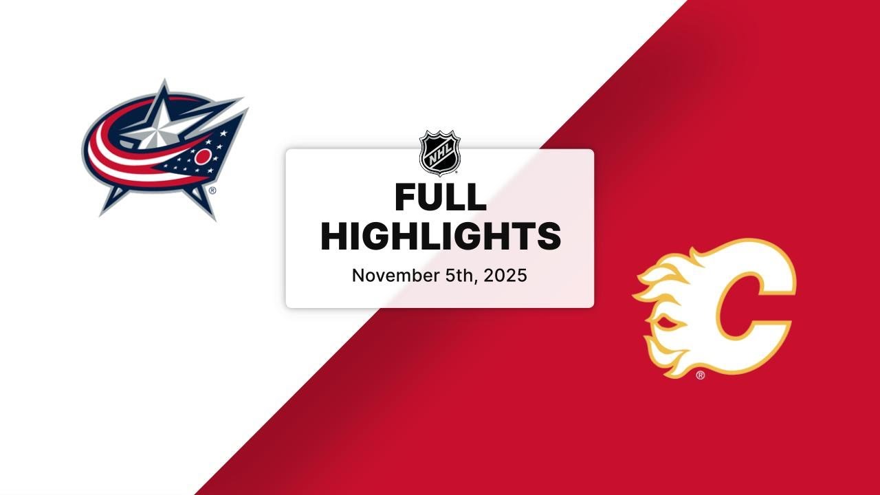 NHL Highlights | Blue Jackets vs. Flames | November 05, 2025