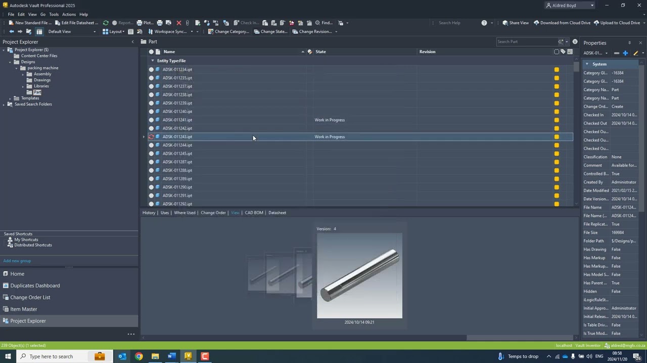 Autodesk Vault Lifecycle Transition Security