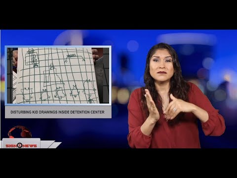 Disturbing kid drawings inside detention center (ASL - 7.5.19)
