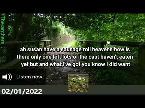 Episode of 02 01 2022 The Archers with Subtitles Soap Opera BBC Learn English by listening