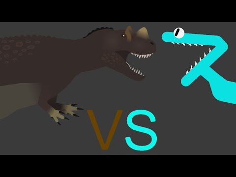 Cyan (Rainbow Friends 2) VS Ceratosaurus
