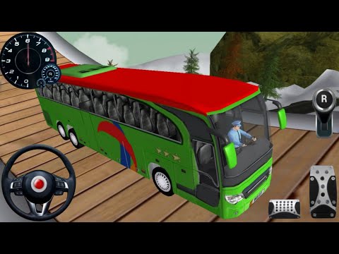 Offroad Tourist Coach Bus Driving - Passengers Transporter Uphill Drive Simulator - Android GamePlay