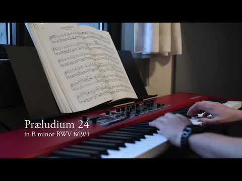 Bach // WTC1 Præludium 24 in B minor
