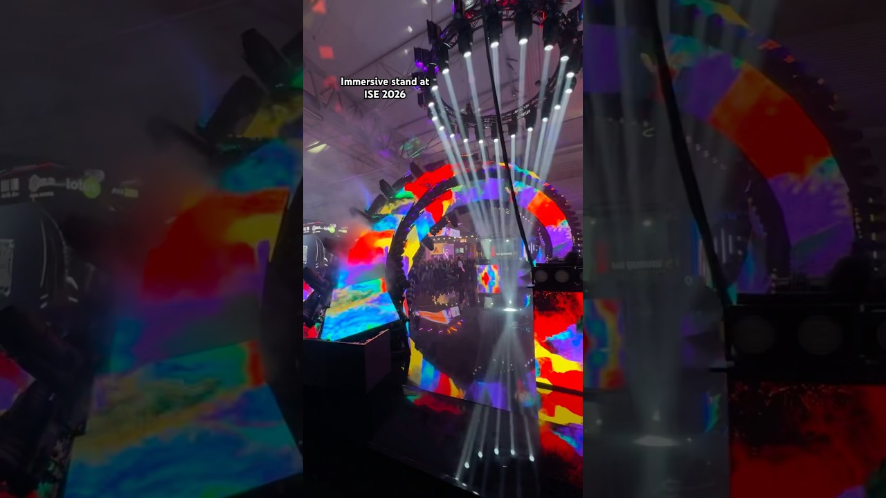Event Technologies. Immersive stand and stage at ISE 2026 #events