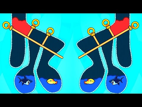 Save the Fish - level 9071 to 9099 | Pin Puzzle Game
