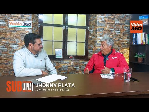Jhonny Plata, candidato a la Alcaldía de La Paz por Jallalla