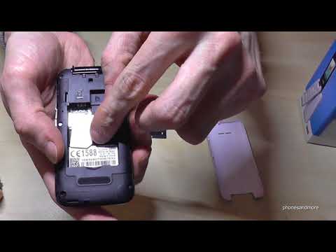 Alcatel 2051X: How to insert the SIM card? (Installation of the mini SIM)