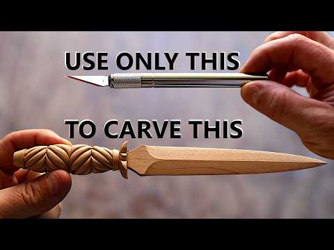 Carve a Beautiful Dagger using Only a Hobby Knife (tootorial)