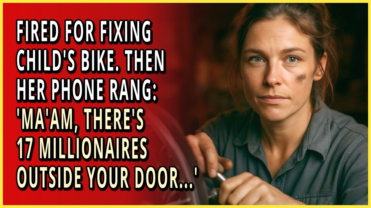 Fired for Fixing a Child's Bike, Then Her Phone Rang: 'There's 17 Millionaires Outside Your Door...'