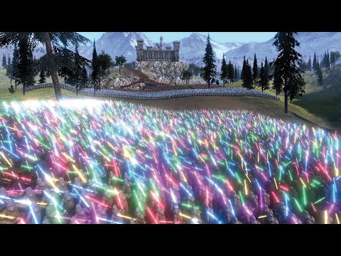 JEDI LAY SIEGE TO MEDIEVAL CASTLE - UEBS - Ultimate Epic Battle Simulator