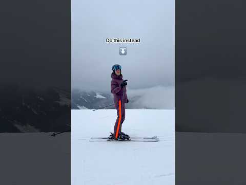 ⬆️ That’s how you really ski like a pro! 😉 #skiing #ski  #winter #snow #tips #tutorial #hacks #help