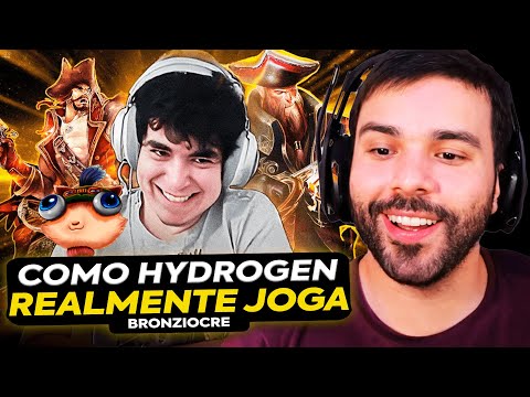 🚨 COMO O HYDROGEN REALMENTE JOGA LEAGUE OF LEGENDS! MINERVA REAGE AO BRONZIOCRE
