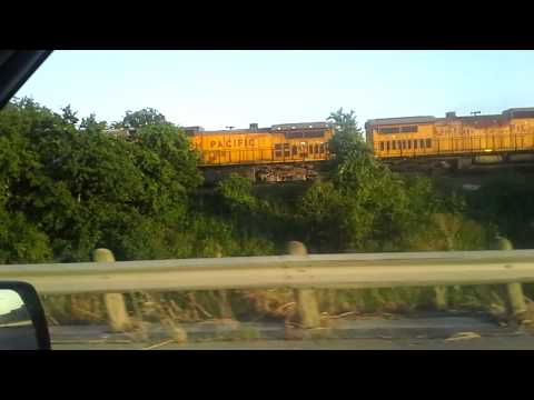 Bach English Suite as I pace a sunset freight train