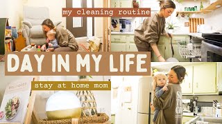 DAY IN MY LIFE AS A STAY AT HOME MOM..my cleaning routine and tips