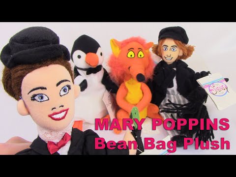 Disney MARY POPPINS Movie Bean Bags (Set of 4) Stuffed Plush Value Toy Review - BBToyStore.com