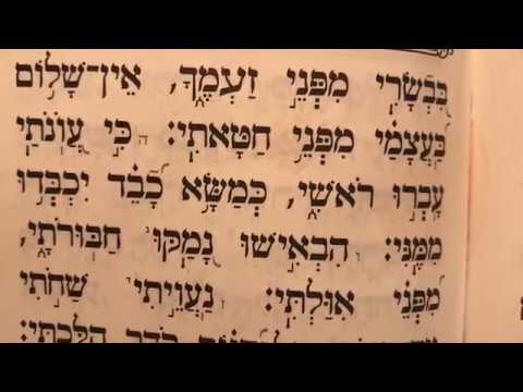 תהלים פרק לח׳ Tehilim perek 38 Psalms chapter 38 מזמור לדוד להזכיר