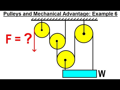 Physics Ch 5 5 Pulley s and Mechanical Advantage 4 of 10 Example 4