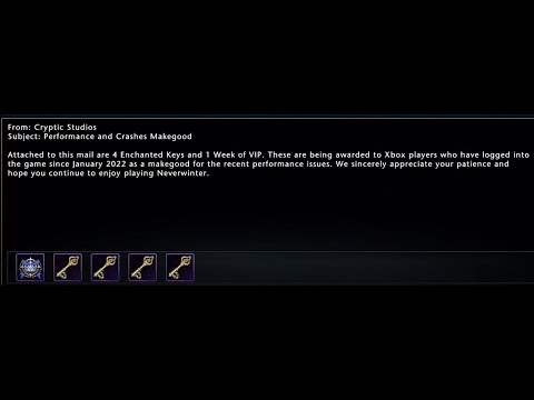 Neverwinter - Free 7 Day VIP + 4 Enchanted Keys! [2022]