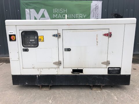 2017 MacGen HYW-45 T5 45KVA Silent Diesel Generator FOR AUCTION